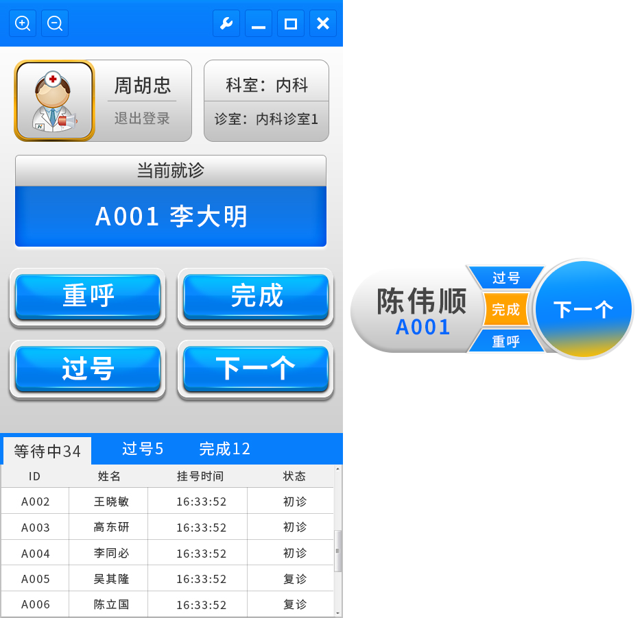 门诊分诊排队叫号系统_分诊排队叫号系统_菲铃呼叫系统